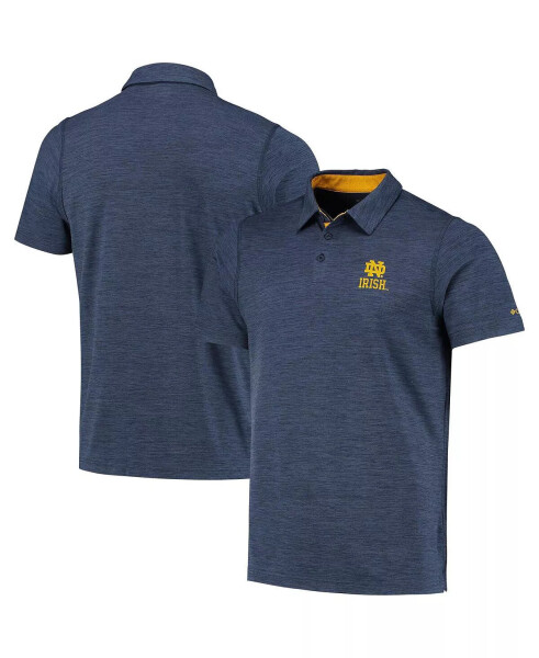 Men's Navy Notre Dame Fighting Irish Tech Trail Omni-Shade Polo Shirt Navy - 1