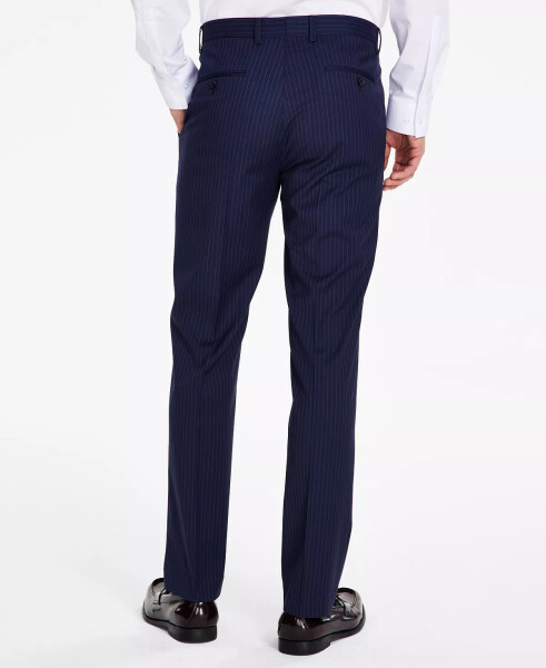 Men's Navy Slim-Fit Stripe Suit Pants, Created for modazone - 3