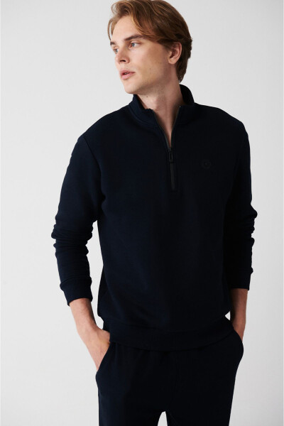 Men's Navy Sweatshirt - 6