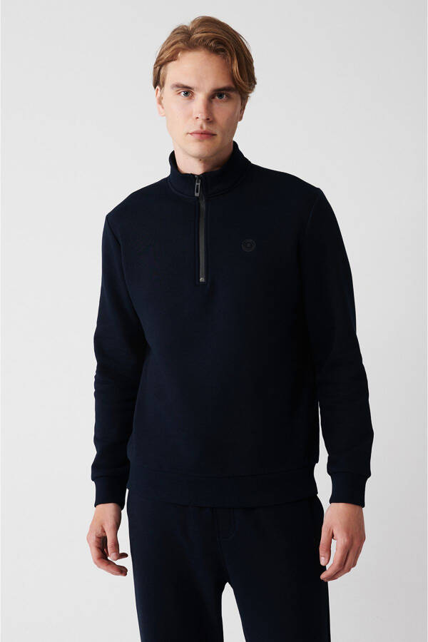 Men's Navy Sweatshirt - 8