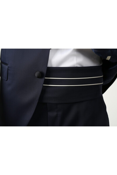 Men's Navy Terral Tuxedo Groom Suit - 4