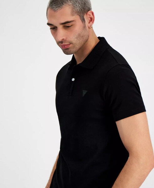 Men's Nolan Triangle Logo Polo Shirt Black - 3