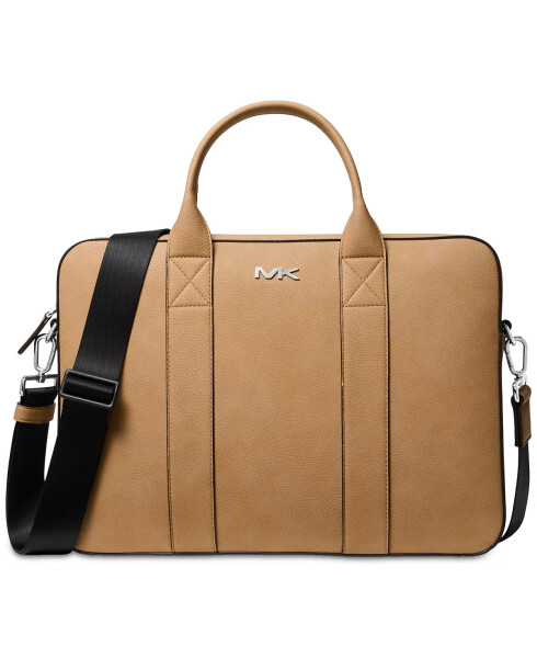 Men's Nubuck Logo Messenger Bag Camel - 1