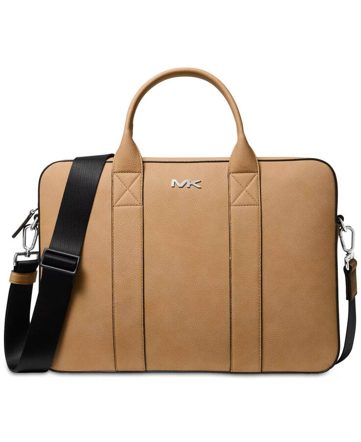 Men's Nubuck Logo Messenger Bag Camel - 1