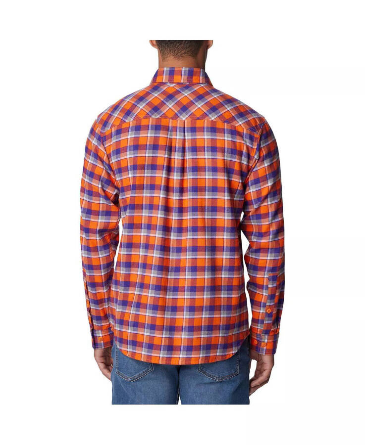 Men's Orange Clemson Tigers Flare Gun Flannel Long Sleeve Shirt Orange - 2