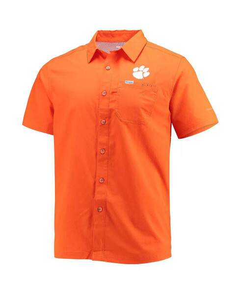 Men's Orange Clemson Tigers Slack Tide Camp Button-Up Shirt Orange - 3