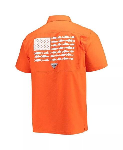 Men's Orange Clemson Tigers Slack Tide Camp Button-Up Shirt Orange - 4