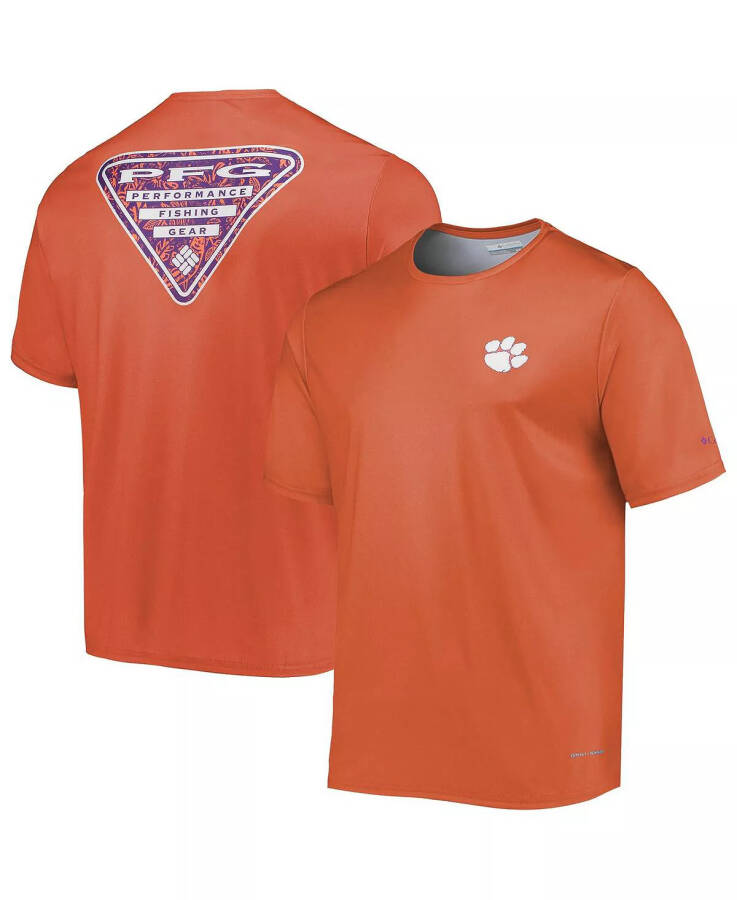 Men's Orange Clemson Tigers Terminal Tackle Omni-Shade T-shirt Orange - 1