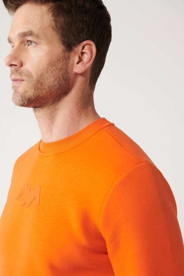 Men's Orange Sweatshirt - 8