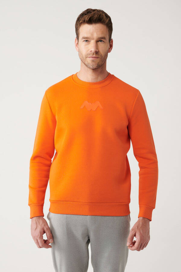 Men's Orange Sweatshirt - 9