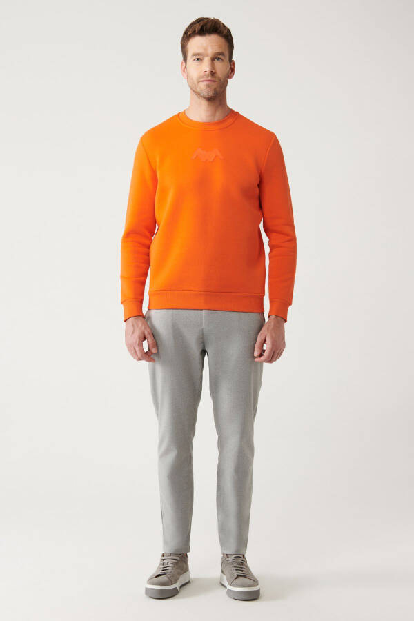 Men's Orange Sweatshirt - 12