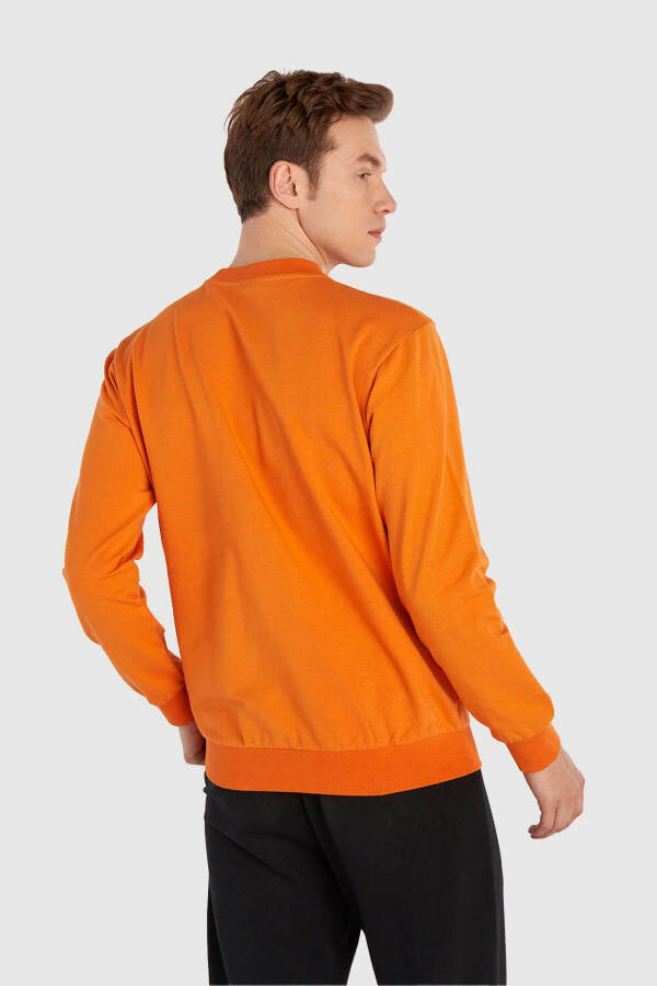 Men's Orange Sweatshirt 921964-981 - 3