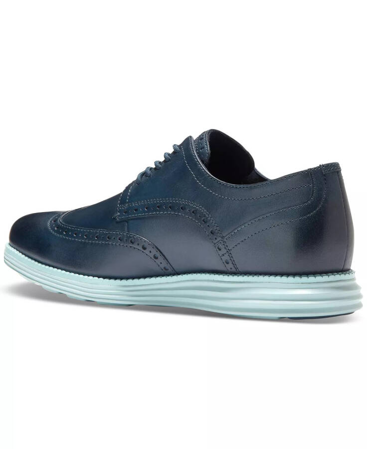 Men's ØriginalGrand Lace-Up Wingtip Oxford Shoes Blue Wing Teal/cloud Blue - 3