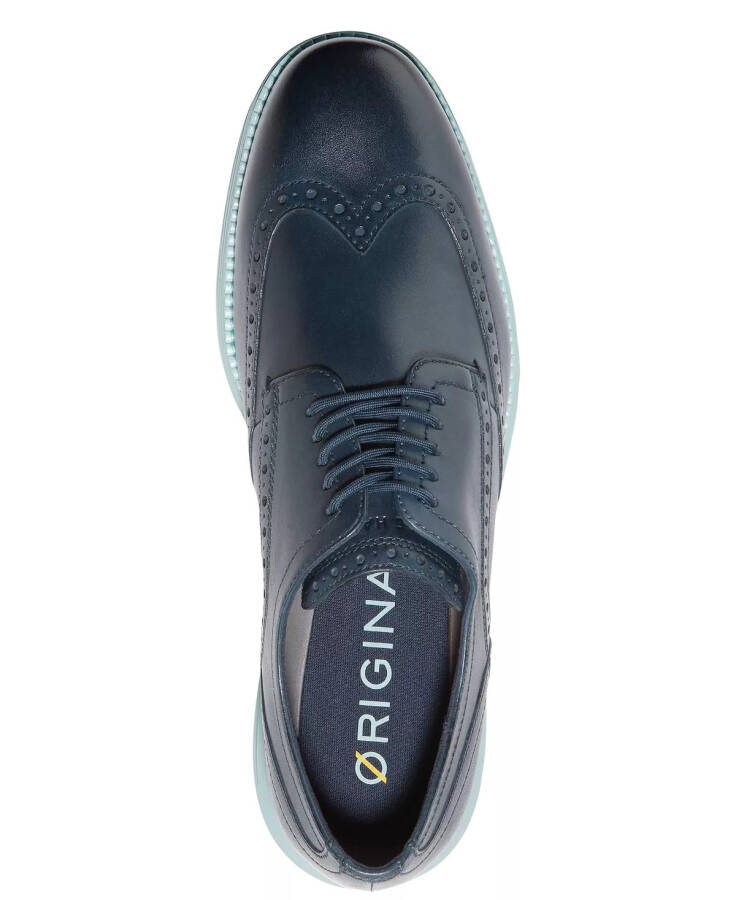 Men's ØriginalGrand Lace-Up Wingtip Oxford Shoes Blue Wing Teal/cloud Blue - 4