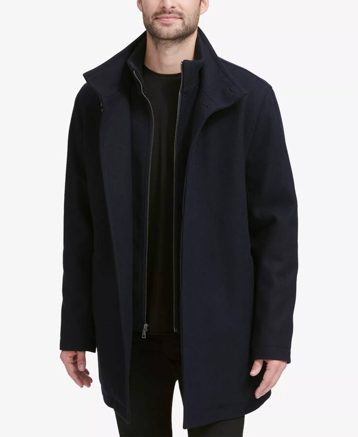 Men's Overcoat - Navy - 2