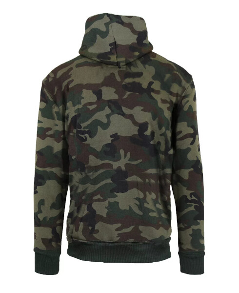 Men's Oversized Slim-Fit Fleece-Lined Pullover Hoodie Woodland - 2