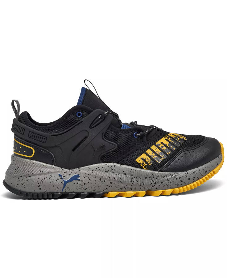 Men's Pacer Future Trail Walking Sneakers from Finish Line Black, Gray, Blue, Yellow - 2