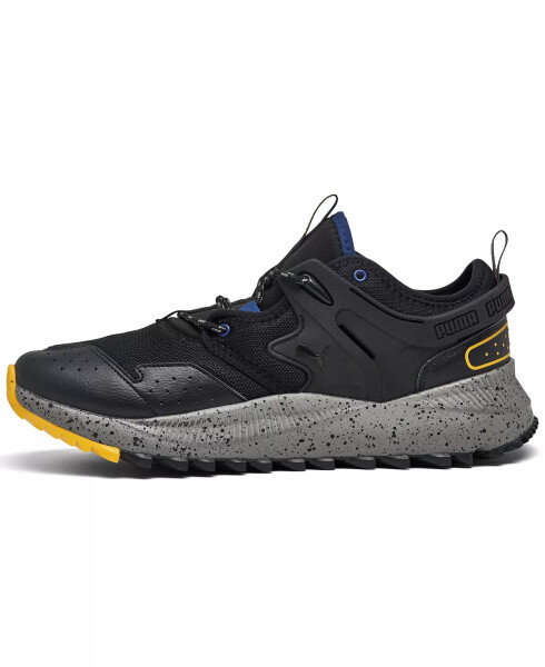 Men's Pacer Future Trail Walking Sneakers from Finish Line Black, Gray, Blue, Yellow - 3