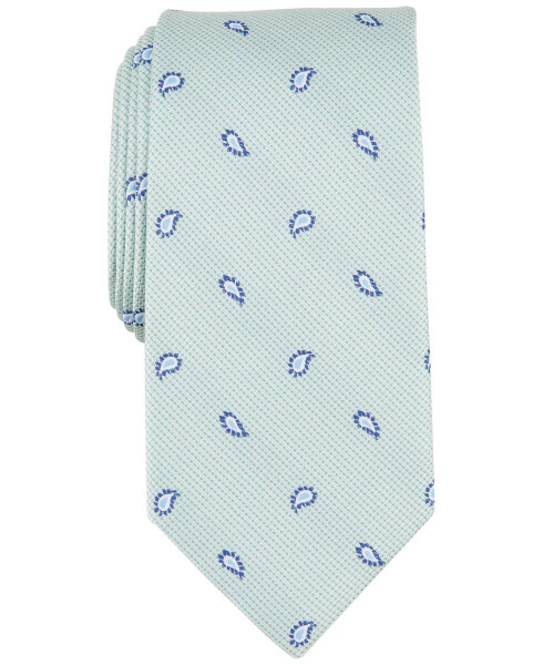 Men's Paisley Teardrop Tie, Created for Modazone Green - 1