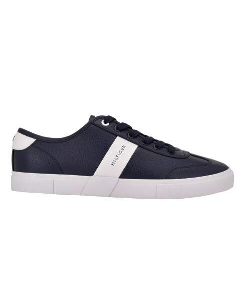 Men's Pandora Lace Up Low Top Sneakers Navy, White - 2