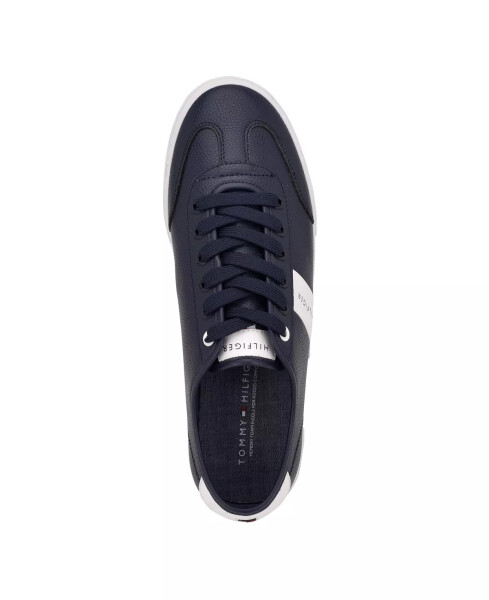 Men's Pandora Lace Up Low Top Sneakers Navy, White - 4