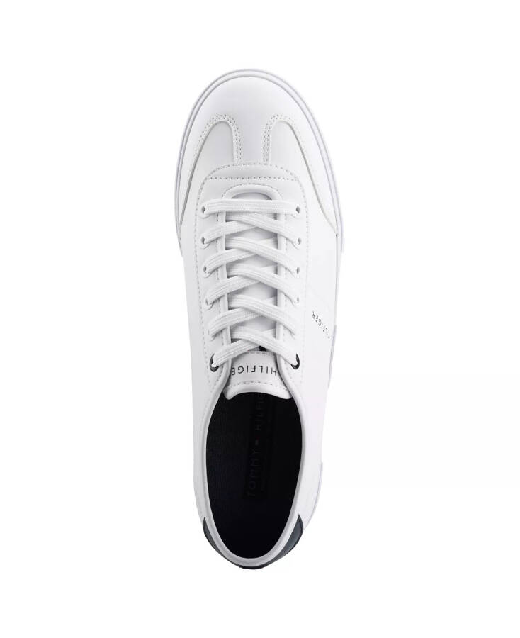 Men's Pandora Lace Up Low Top Sneakers White, Navy - 4