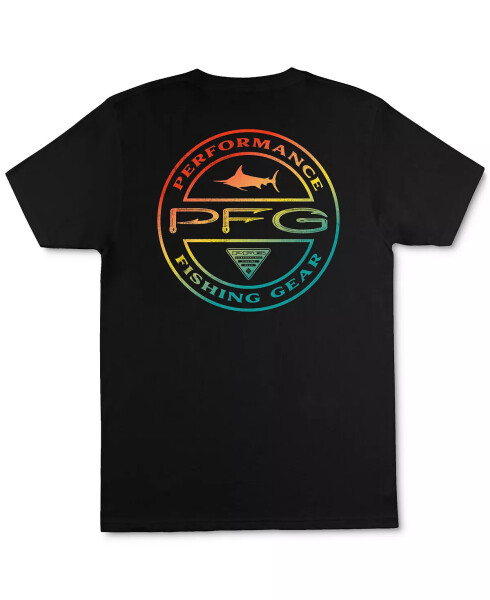 Men's Performance Fishing Gear Short-Sleeve Crewneck Graphic T-Shirt Black - 1