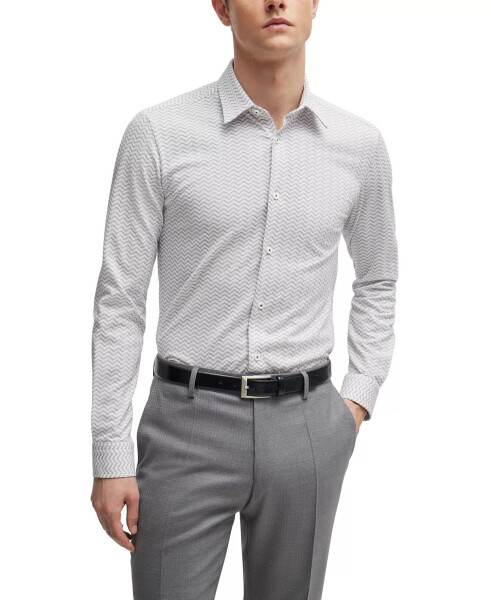 Men's Performance Slim-Fit Dress Shirt White - 1