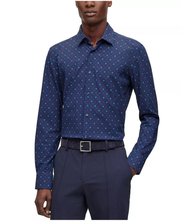 Men's Performance Slim-Fit Shirt Bright Blue - 1