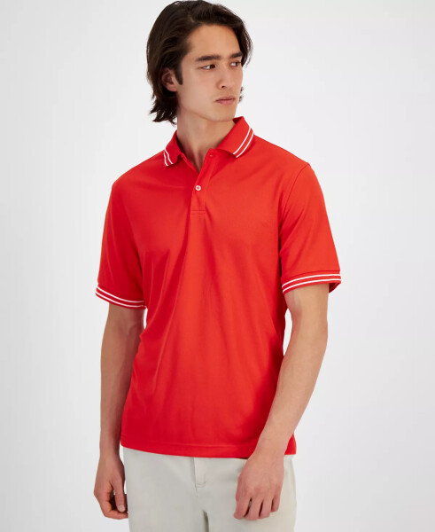 Men's Performance Stripe Polo, Created for Macy's Red Zone - 1