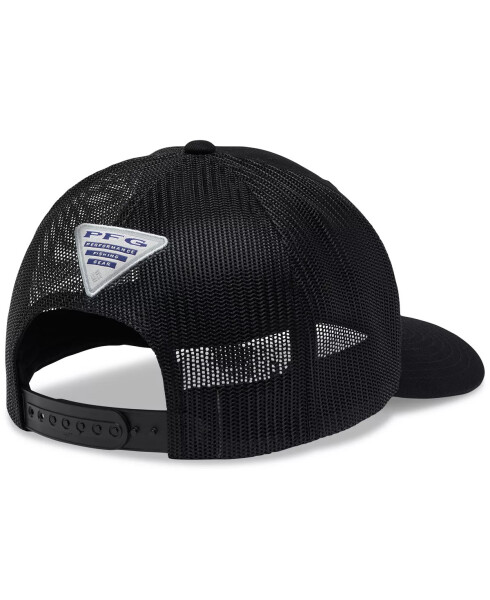 Men's PFG Hooks Snapback Hat Black, Silver P - 2