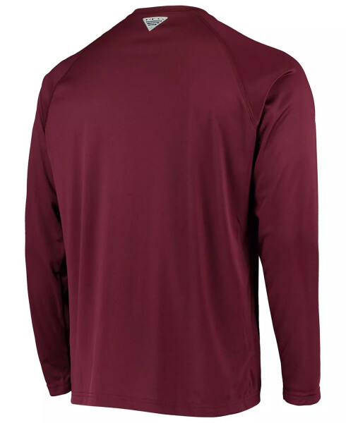 Men's PFG Maroon Virginia Tech Hokies Terminal Tackle Omni-Shade Long Sleeve T-shirt Maroon - 4