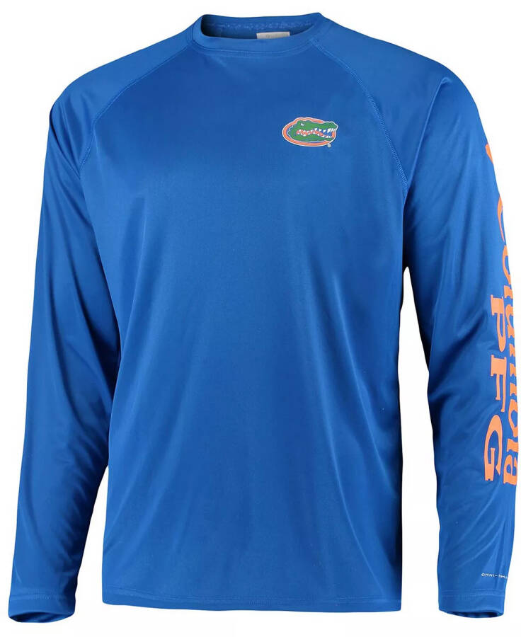 Men's PFG Royal Florida Gators Terminal Tackle Omni-Shade Long Sleeve T-shirt Royal - 3