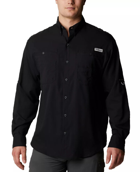 Men's PFG Tamiami II Long-Sleeve Shirt Black - 1