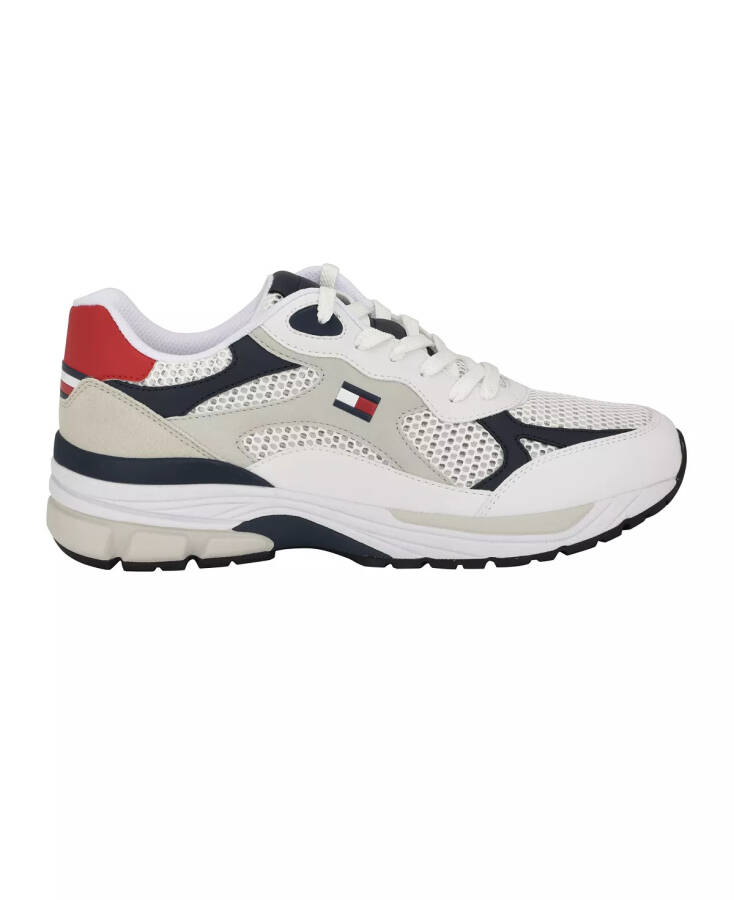 Men's Pharil Fashion Lace-Up Jogger Shoes White, Navy Multi - 7