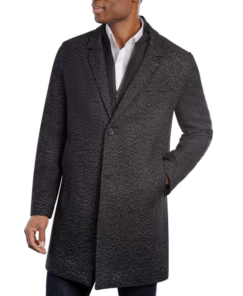 Men's Pike Classic-Fit Over Coats Black/White Dash - 4