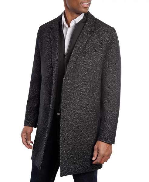 Men's Pike Classic-Fit Over Coats Black/White Dash - 5