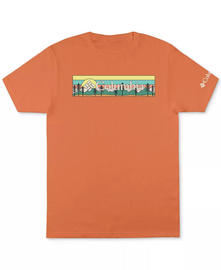 Men's Pine Tree Graphic T-Shirt Desert Ora - 1