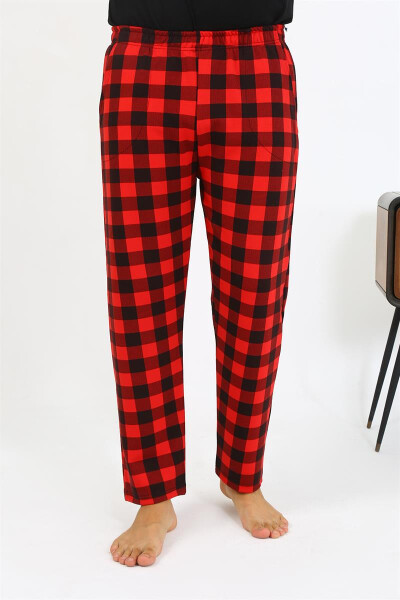 Men's Plaid Cotton Pajama Bottoms - 12