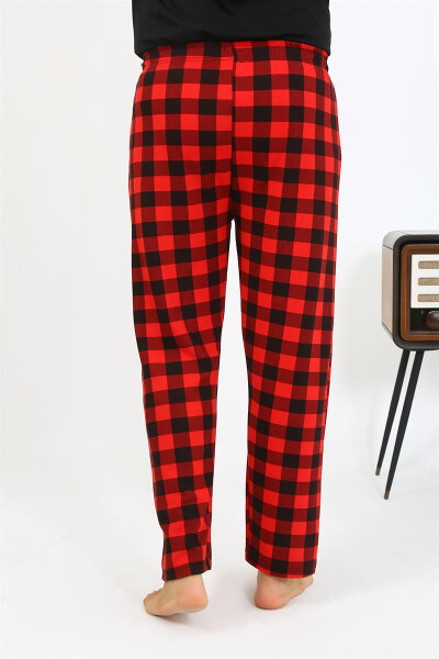 Men's Plaid Cotton Pajama Bottoms - 16