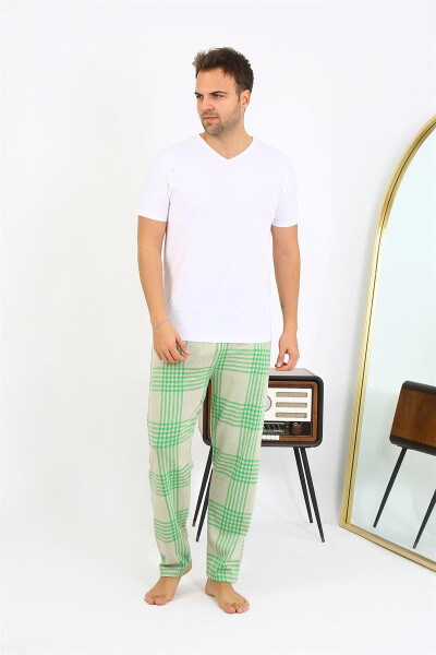 Men's Plaid Cotton Pajama Pants - 8