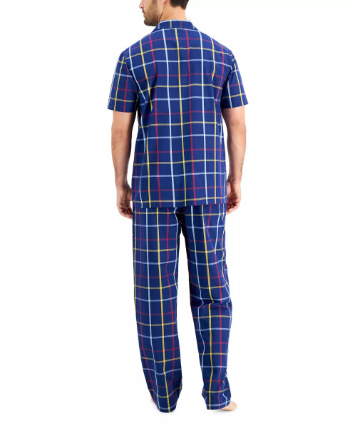 Men's Plaid Pajama Set, Created for Modazone Navy - 2