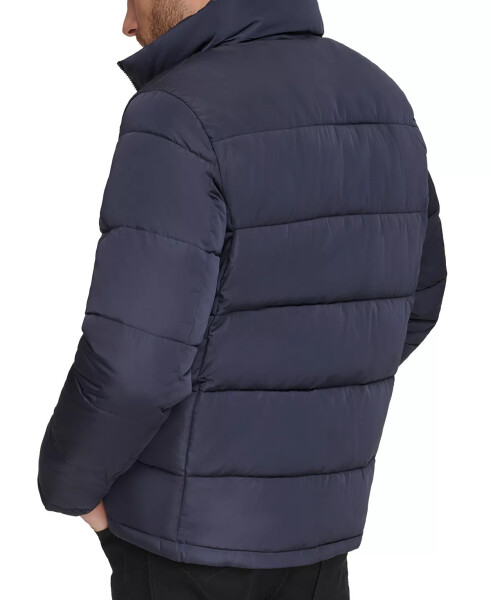 Men's Puffer With Set In Bib Detail, Created for Modazone True Navy - 2