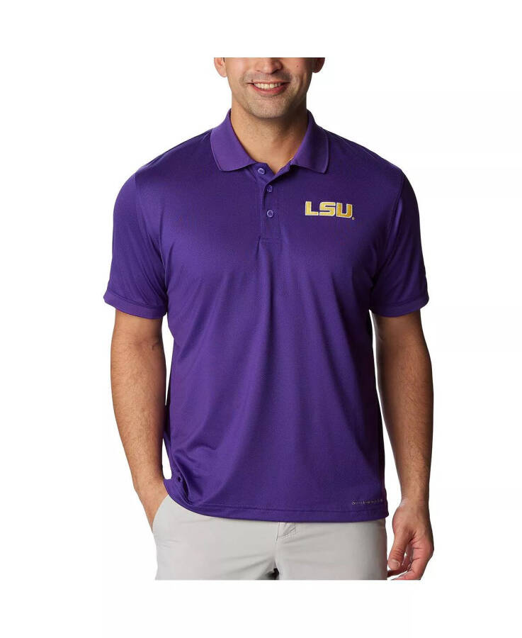 Men's Purple LSU Tigers PFG Tamiami Omni-Shade Polo Shirt Purple - 1