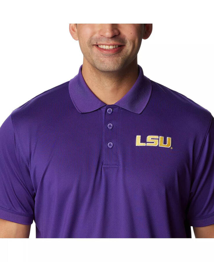 Men's Purple LSU Tigers PFG Tamiami Omni-Shade Polo Shirt Purple - 2