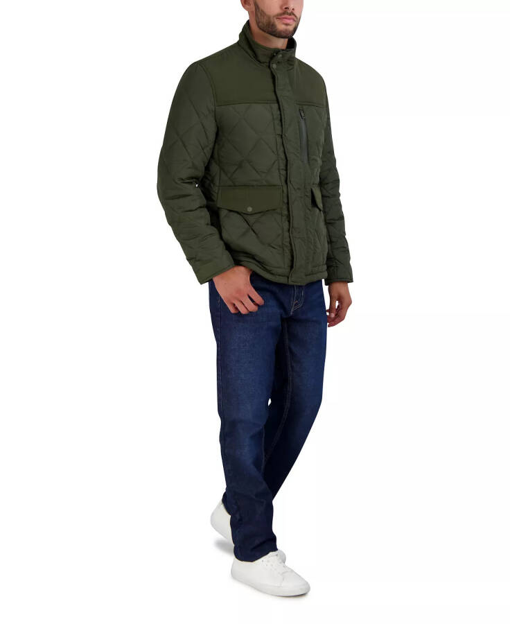 Men's Quilted Barn Jacket Army Green - 7