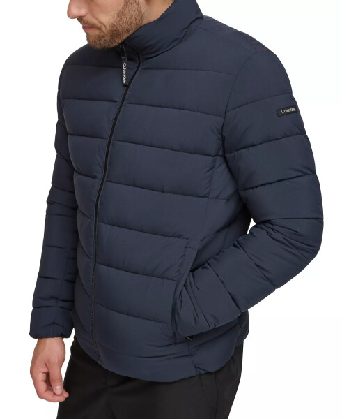 Men's Quilted Infinite Stretch Water-Resistant Puffer Jacket True Navy - 4