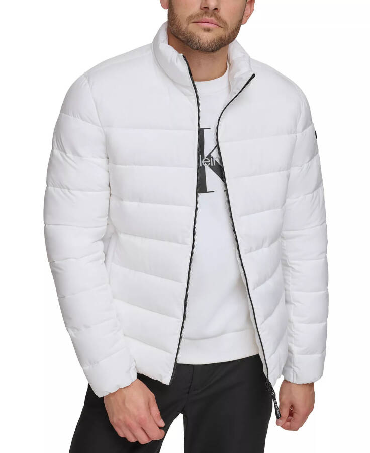 Men's Quilted Infinite Stretch Water-Resistant Puffer Jacket White - 1