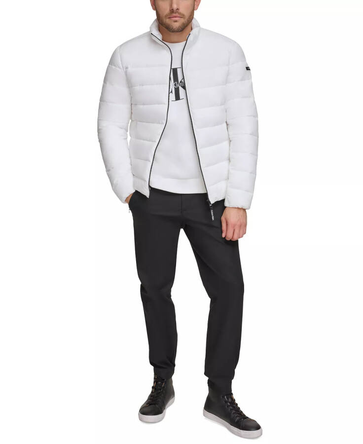 Men's Quilted Infinite Stretch Water-Resistant Puffer Jacket White - 3