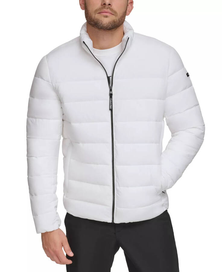 Men's Quilted Infinite Stretch Water-Resistant Puffer Jacket White - 4